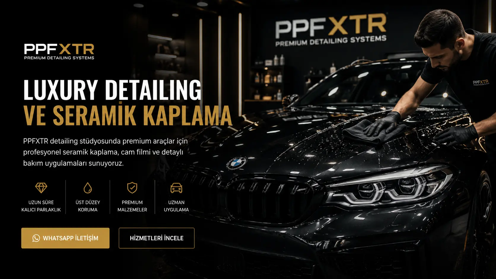 Tesla Model Y PPF ve seramik kaplama öncesi